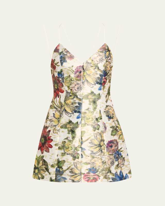 Tayla Structured Lantern Mini Dress